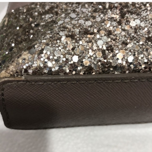 Kate Spade Grey and Glitter Gold Shoulder Bag - Picture 8 of 8